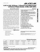 DataSheet MAX1395 pdf